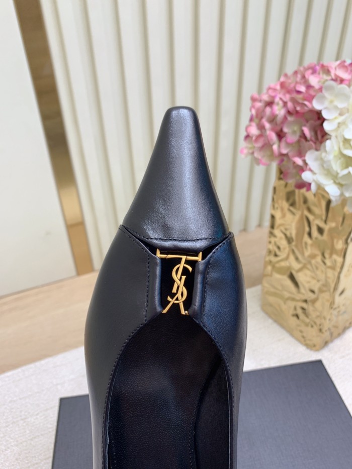 NIGO Saint Laurent Latest 2025 Silk Leather Spring/Summer Runway Single Shoes #nigo332701