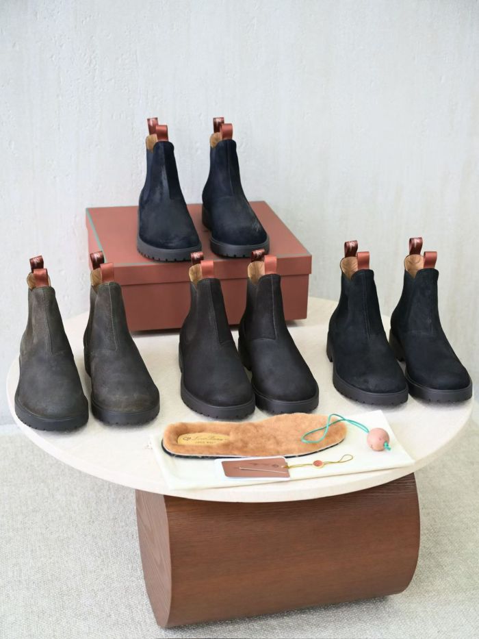 NIGO Loro Piana Men's Dover Walk Men's Chelsea Boots Winter shoes Low Cut Round Toe Martin Boot #nigo332379