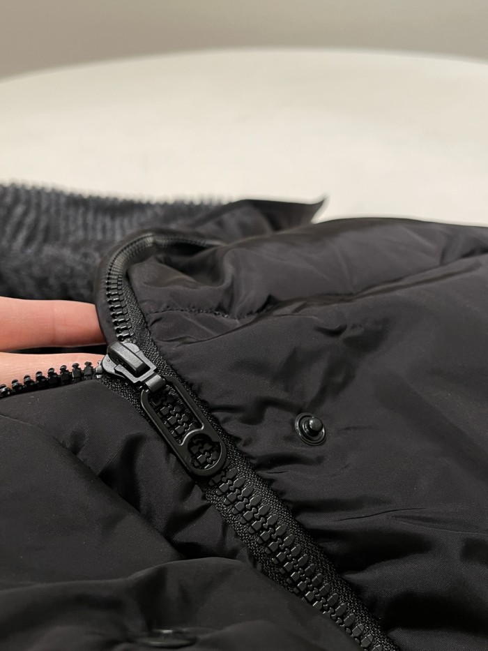 NIGO Moncler Women's Fall/Wimter Black Large Lapel Goose Down Jacket With Belt Nylon Short Style Light Jacket #nigo332539