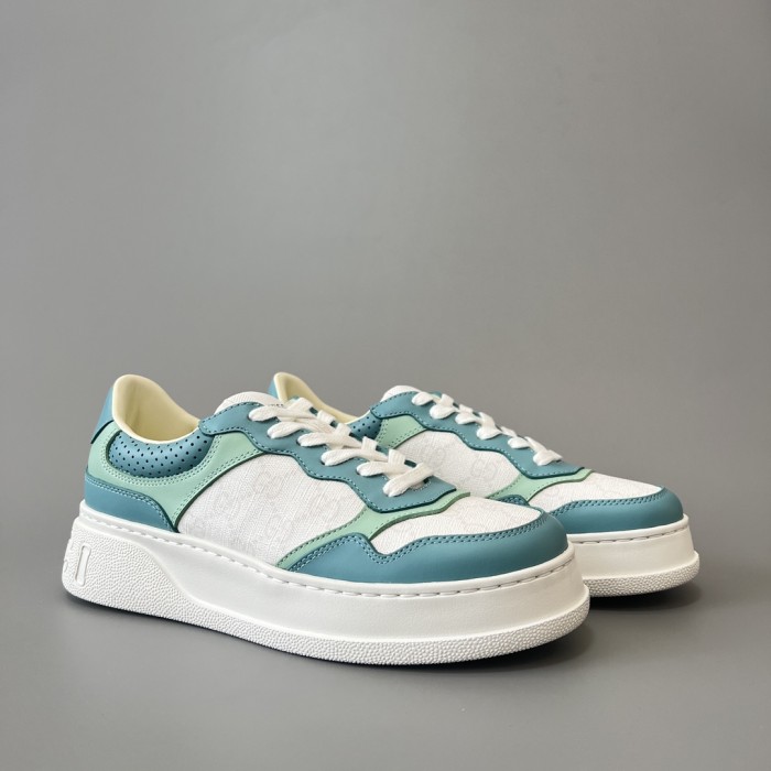 NIGO Gucci Chunky BGG Black And White Panda Biscuit Shoes Couple Model Cowhide Stitching GG Embossed Cowhide #nigo332565