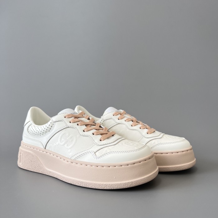 NIGO Gucci Chunky BGG Black And White Panda Biscuit Shoes Couple Model Cowhide Stitching GG Embossed Cowhide #nigo332565