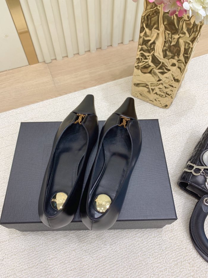 NIGO Saint Laurent Latest 2025 Silk Leather Spring/Summer Runway Single Shoes #nigo332701