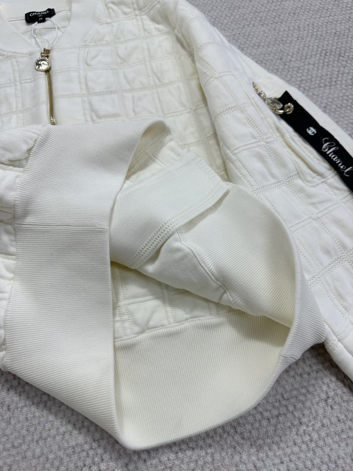 NIGO Chanel Women's Waist-Defining Zipper Long-Sleeve Jacket Checkered Solid-Color Fall/Winter Coat Ngvp #nigo331924