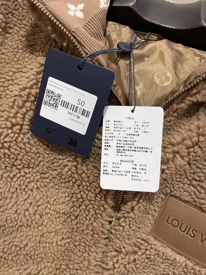 NIGO Louis Vuitton Women's and Men's Suede Leather Label Teddy Velvet Suede Belted Jacket With Leather Patches #nigo332529