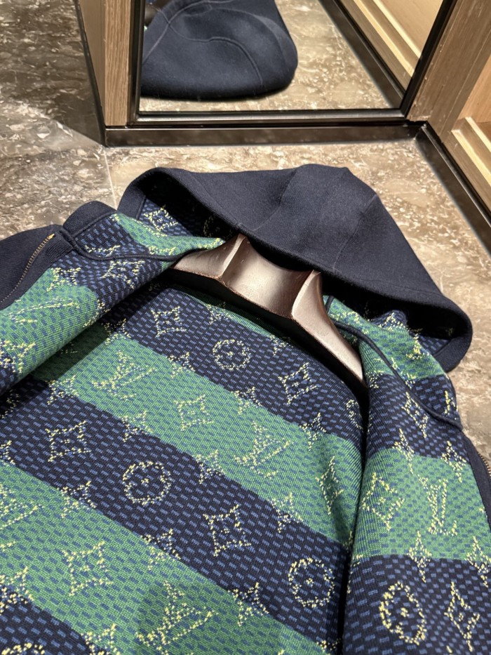 NIGO Louis Vuitton MONOGRAM Men's Spring/Fall Fashion Casual Hooded Zipper Letter Print Reversible Jacket #nigo331359