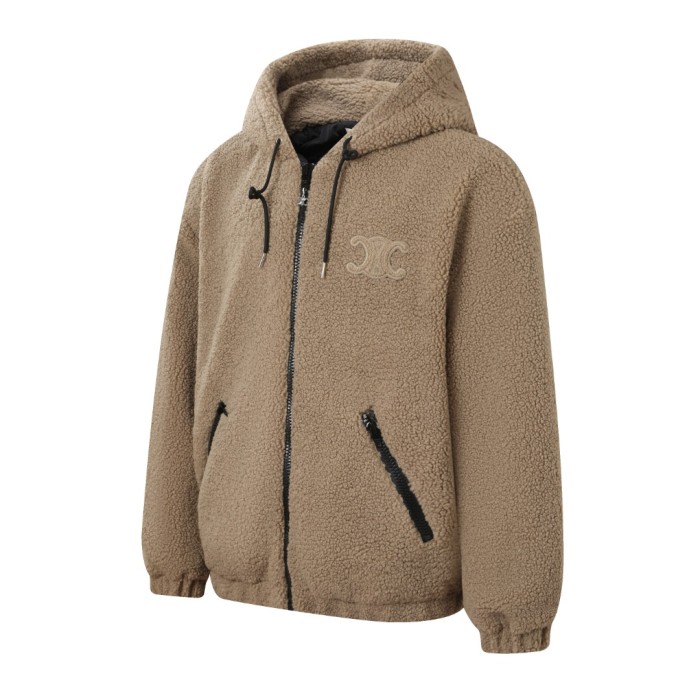 NIGO Celine Women's and Men's Embroidered Suede Padded Jacket stylish And Simple Wool And Cotton Jacket #nigo332441 