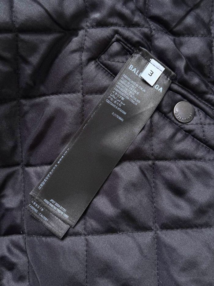 NIGO Balenciaga Men's Big Destruction Distressed Flight Suit Hooded Lamb collar zippered jacket #nigo332593