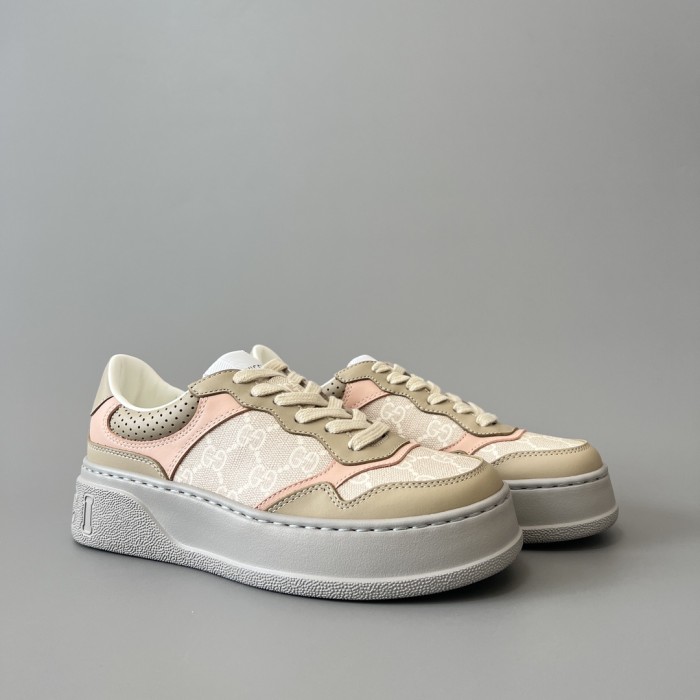 NIGO Gucci Chunky BGG Black And White Panda Biscuit Shoes Couple Model Cowhide Stitching GG Embossed Cowhide #nigo332565