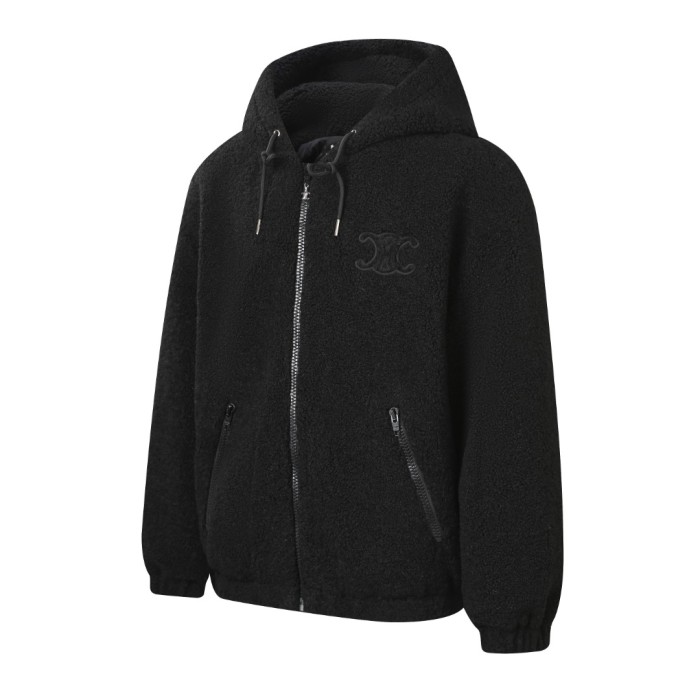 NIGO Celine Women's and Men's Embroidered Suede Padded Jacket stylish And Simple Wool And Cotton Jacket #nigo332441 