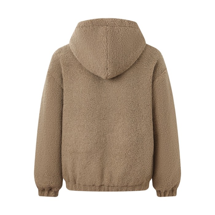 NIGO Celine Women's and Men's Embroidered Suede Padded Jacket stylish And Simple Wool And Cotton Jacket #nigo332441 