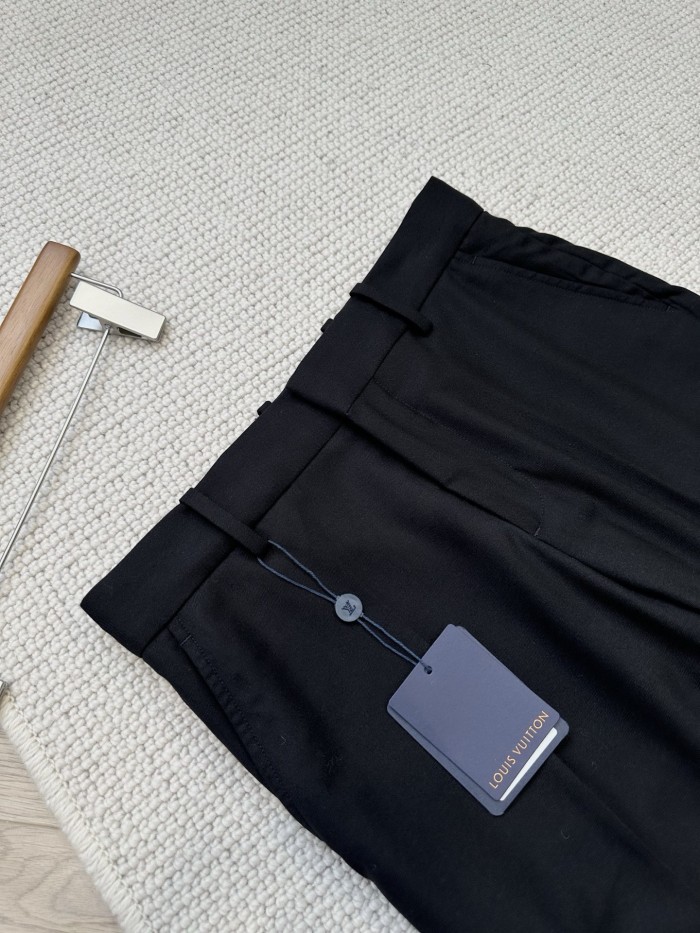 NIGO Louis Vuitton SS25 Men's Spring and Summer Solid Color Sheep Wool Straight Casual Pants #nigo332664
