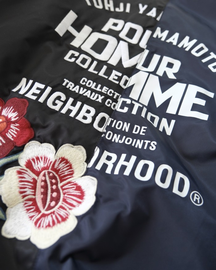 NIGO NEIGHBORHOOD x Yohji Yamamoto Men's Fall/Winter Joint Signature Labeling Short And Wide Design All Cowhide Slider #nigo332621