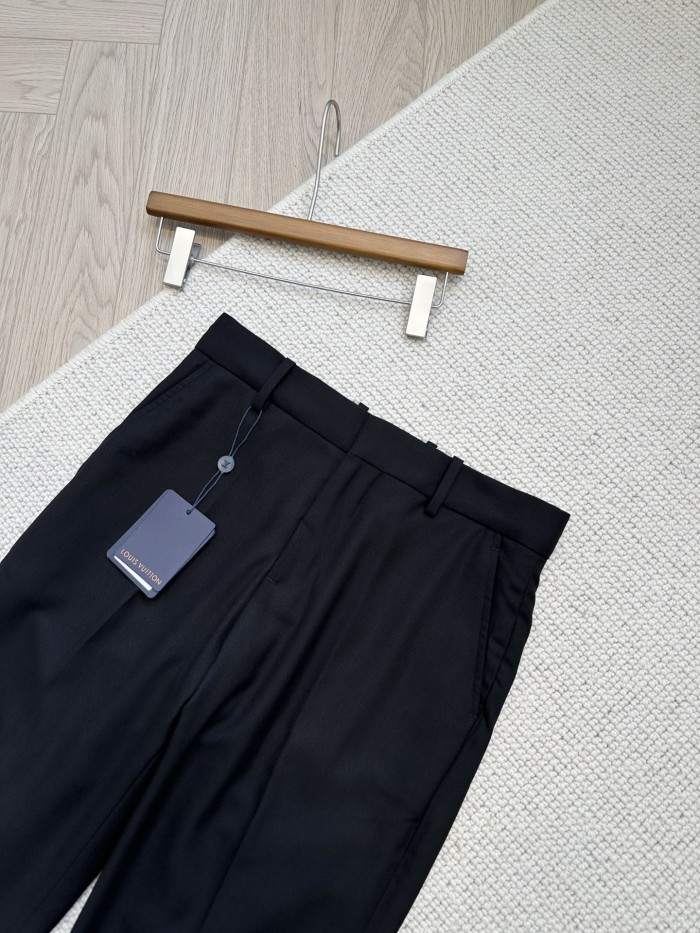 NIGO Louis Vuitton SS25 Men's Spring and Summer Solid Color Sheep Wool Straight Casual Pants #nigo332664
