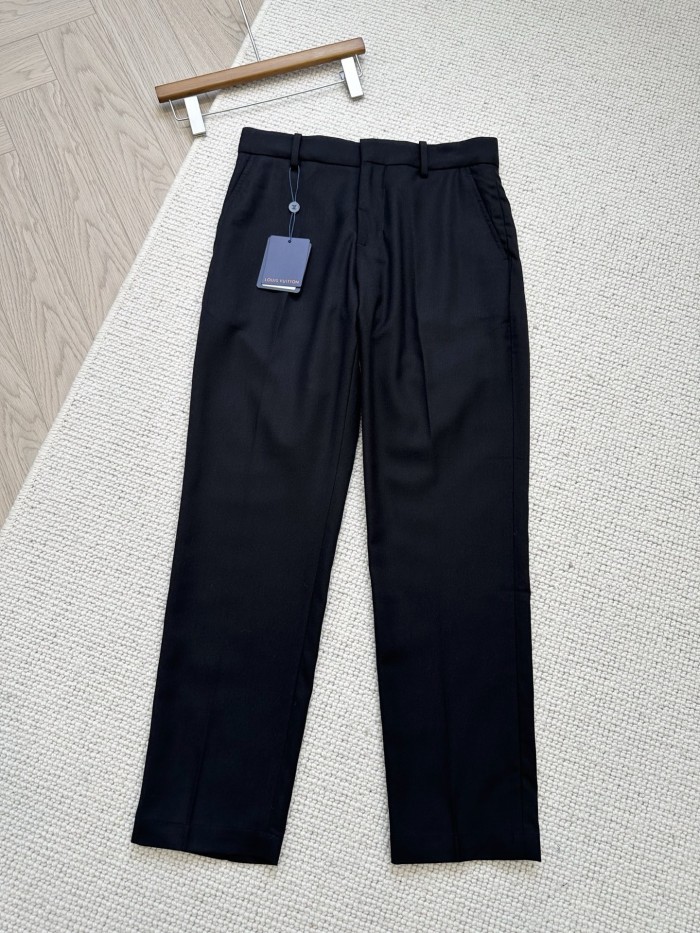NIGO Louis Vuitton SS25 Men's Spring and Summer Solid Color Sheep Wool Straight Casual Pants #nigo332664