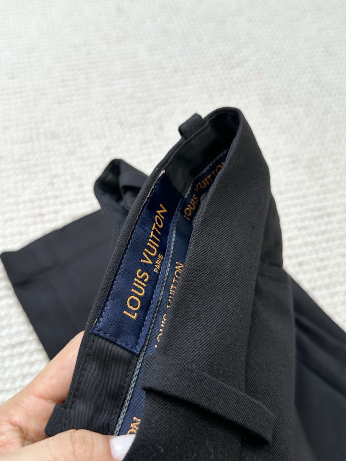 NIGO Louis Vuitton SS25 Men's Spring and Summer Solid Color Sheep Wool Straight Casual Pants #nigo332664