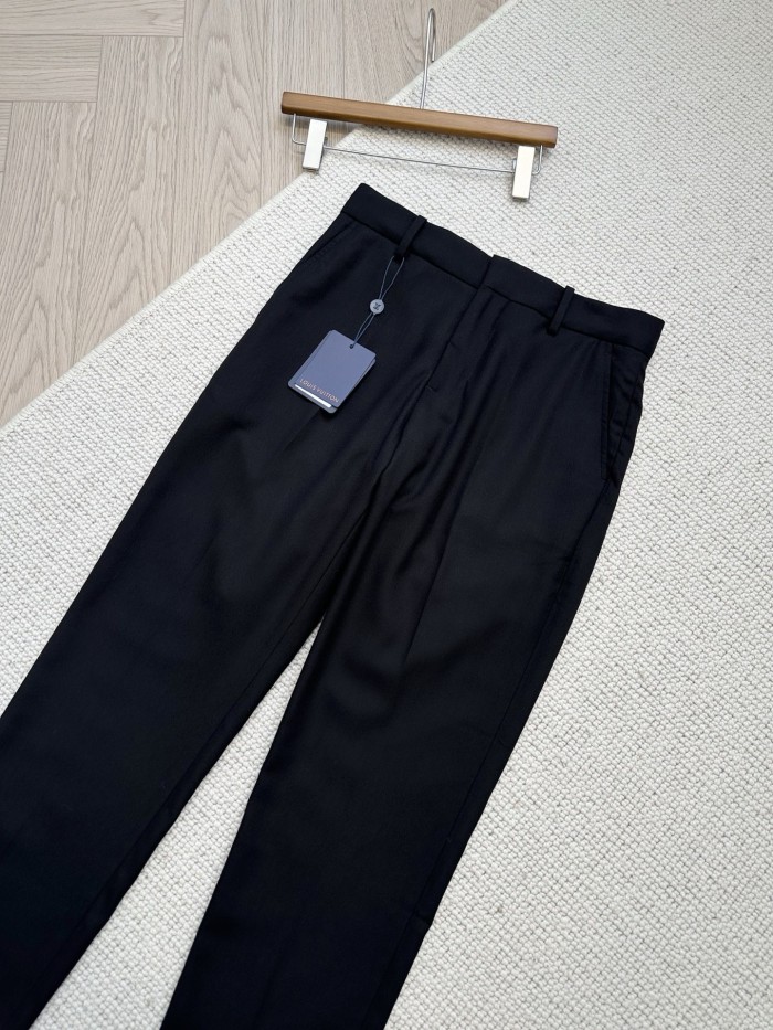NIGO Louis Vuitton SS25 Men's Spring and Summer Solid Color Sheep Wool Straight Casual Pants #nigo332664