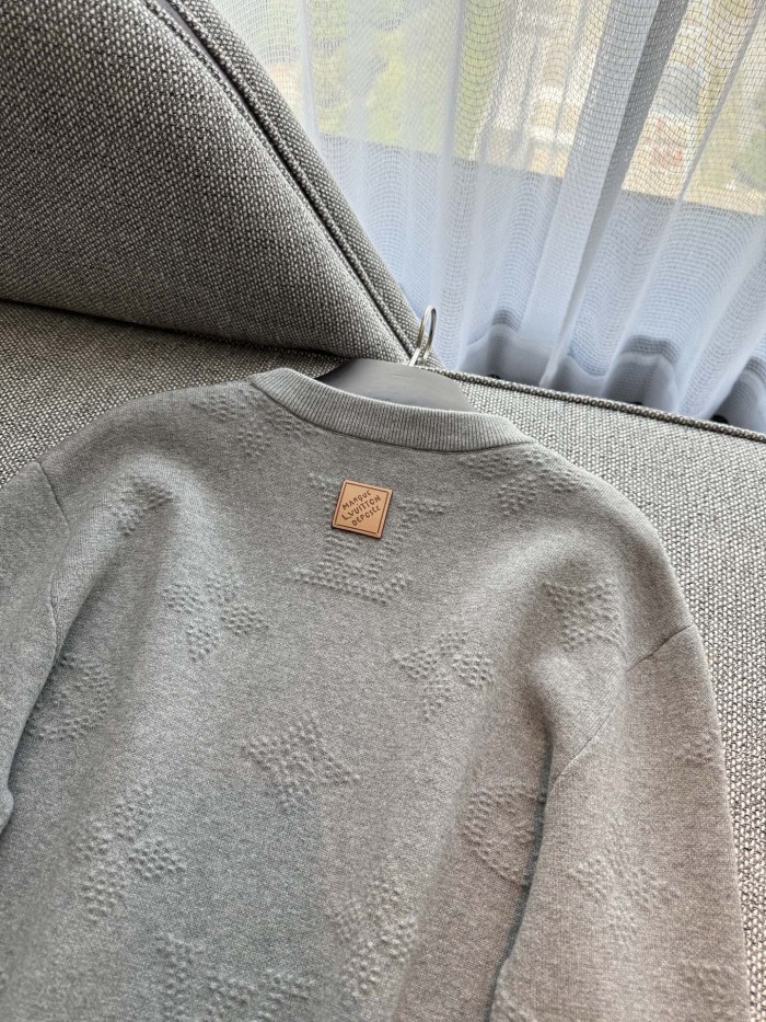 NIGO Louis Vuitton Men's and Women's MONOGRAM Embossed Pullover Knitted Three Dimensional Flower Knitted Sweater #nigo332643 