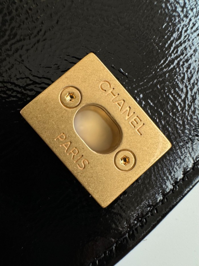 NIGO Chanel Advanced Handmade Series Briefcase Patented Wrinkled Lambskin Vintage Buttons #nigo332642
