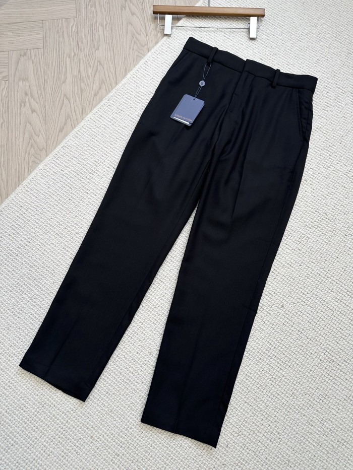 NIGO Louis Vuitton SS25 Men's Spring and Summer Solid Color Sheep Wool Straight Casual Pants #nigo332664