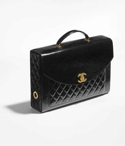 NIGO Chanel Advanced Handmade Series Briefcase Patented Wrinkled Lambskin Vintage Buttons #nigo332642