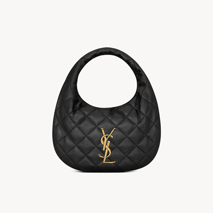 Saint Laurent ICARINO Quilted Nappa Leather Handbag ROSÉ Same Style Half-Moon Bag #nigo332811