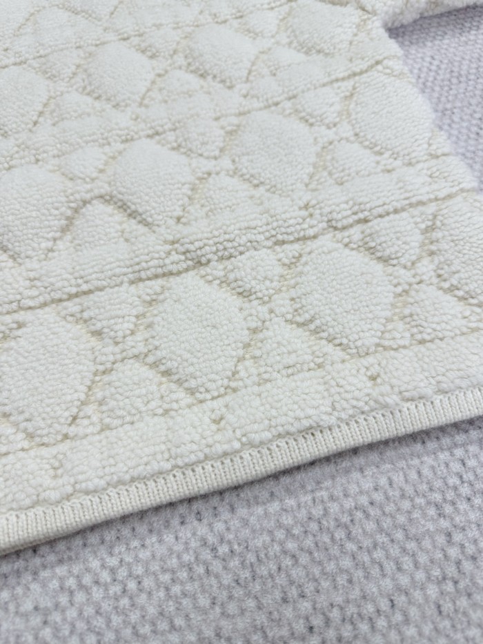 NIGO DiorZip Hooded Cardigan White Sheep Wool Blend Textured Knit Cannage #nigo332748
