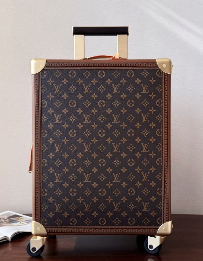 NIGO LOUIS VUITTON ROLLING TRUNK Old Flower Printed Lock Buckle Opening And Closing Canvas Suitcase Trolley Case Men's Style #nigo332926