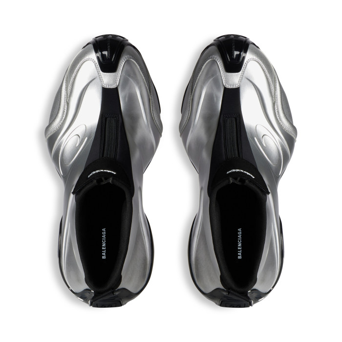 NIGO Balenciaga Basketball White Distressed Round Toe Zipper Basketball Shoes #nigo332802