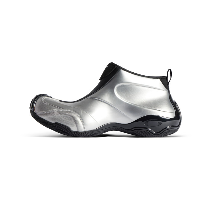 NIGO Balenciaga Basketball White Distressed Round Toe Zipper Basketball Shoes #nigo332802