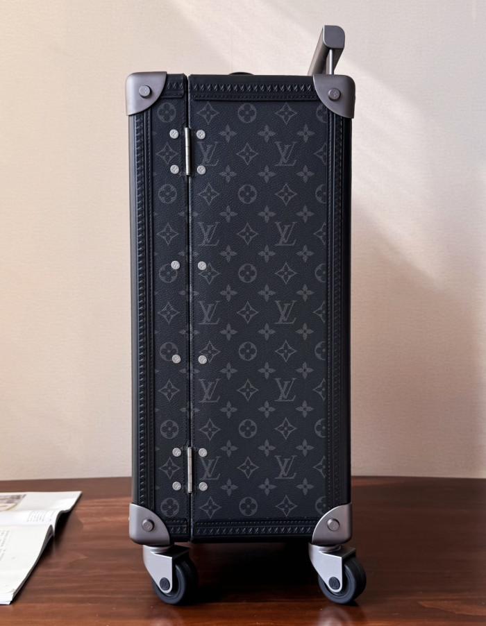 NIGO LOUIS VUITTON ROLLING TRUNK Old Flower Printed Lock Buckle Opening And Closing Canvas Suitcase Trolley Case Men's Style #nigo332926