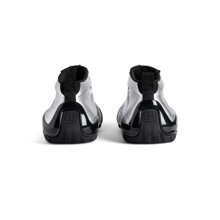 NIGO Balenciaga Basketball White Distressed Round Toe Zipper Basketball Shoes #nigo332802