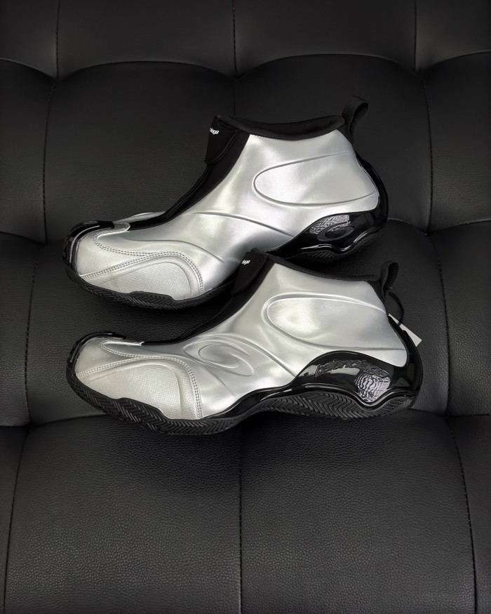 NIGO Balenciaga Basketball White Distressed Round Toe Zipper Basketball Shoes #nigo332802