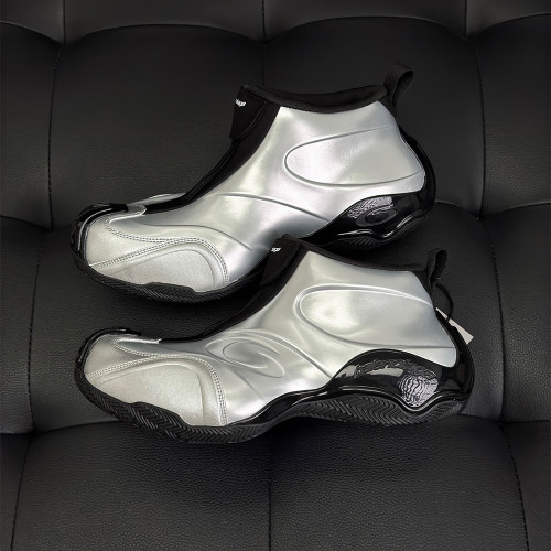 NIGO Balenciaga Basketball White Distressed Round Toe Zipper Basketball Shoes #nigo332802