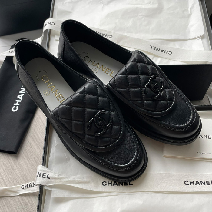 CHANEL Women's Leather Loafers Shoes #nigo332960