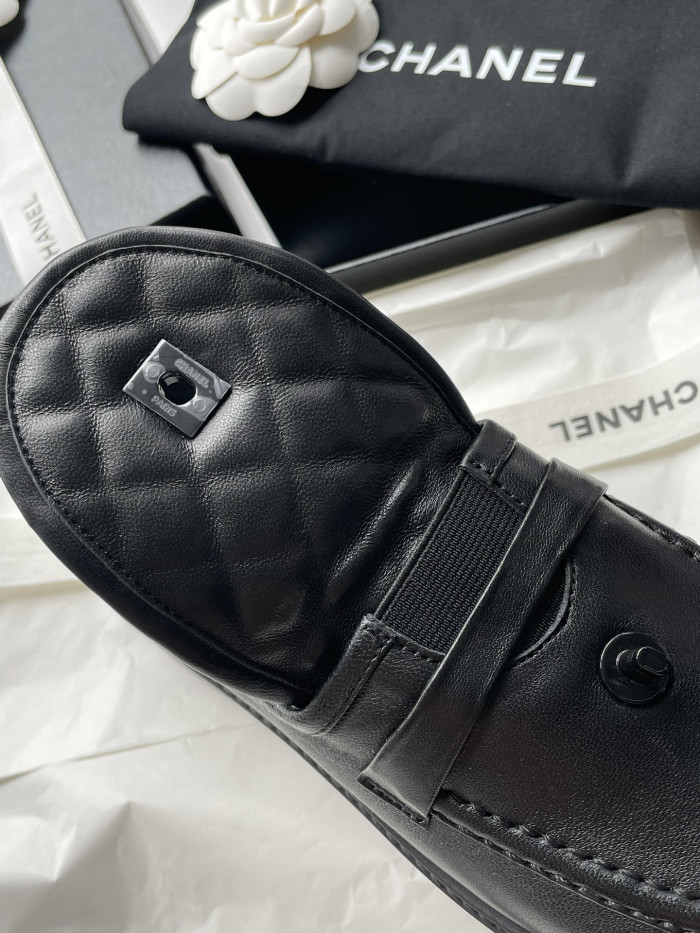 CHANEL Women's Leather Loafers Shoes #nigo332960