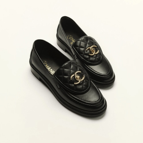 CHANEL Women's Leather Loafers Shoes #nigo332960