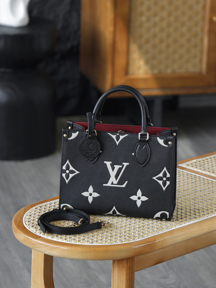 NIGO Louis Vuitton OnTheGo PM Bicolor Monogram Empreinte Leather Women's Handbags #nigo333041