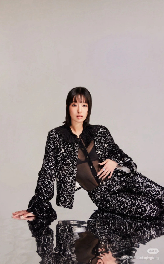 NIGO Chanel 25A Women's Advanced Handicraft Series Lace and Velvet Spliced ​​Cropped Jacket Pants  #nigo333009