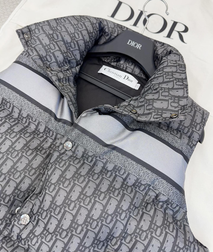 NIGO Dior 25FW Oblique Jacquard Ski Series Cotton Vest Back Logo Jacquard Webbing #nigo333043