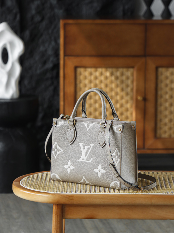 NIGO Louis Vuitton OnTheGo PM Bicolor Monogram Empreinte Leather Women's Handbags #nigo333041