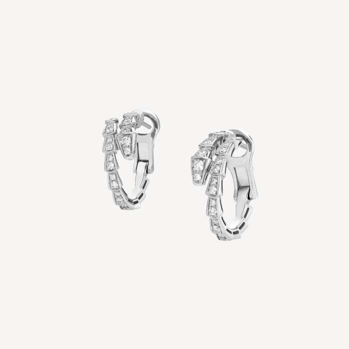 NIGO Bvlgari White Gold Serpenti Viper Earrings #nigo325498