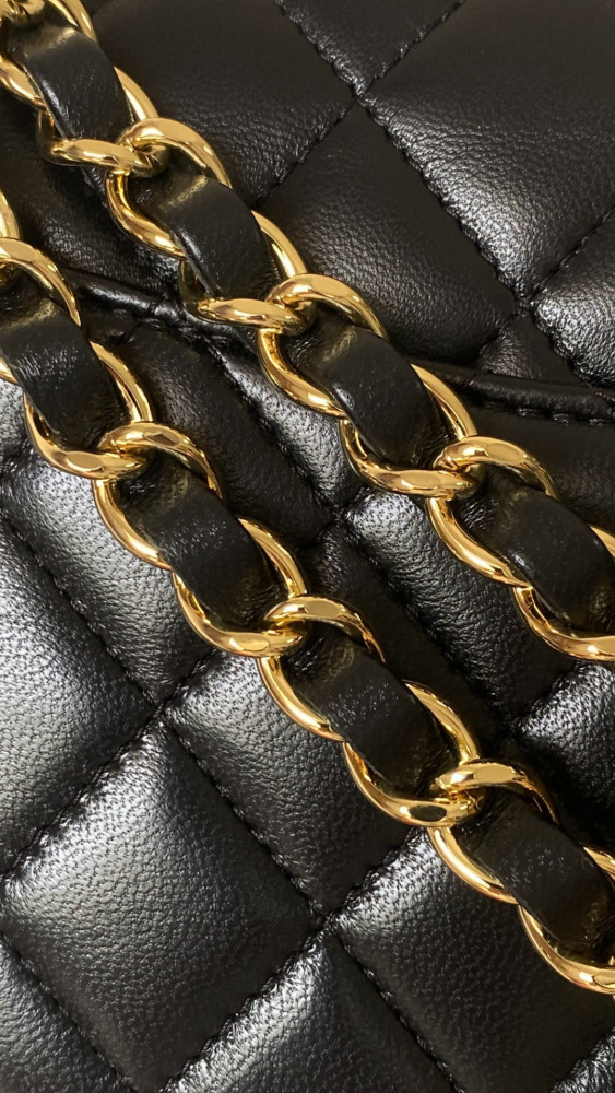 NIGO Chanel CF Women's Diamond Logo Sheepskin Shoulder Bag Medium #nigo332608