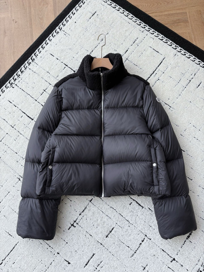 NIGO Moncler Cyclopic Men's And Women's Wool Collar Short Down Jacket #nigo333060
