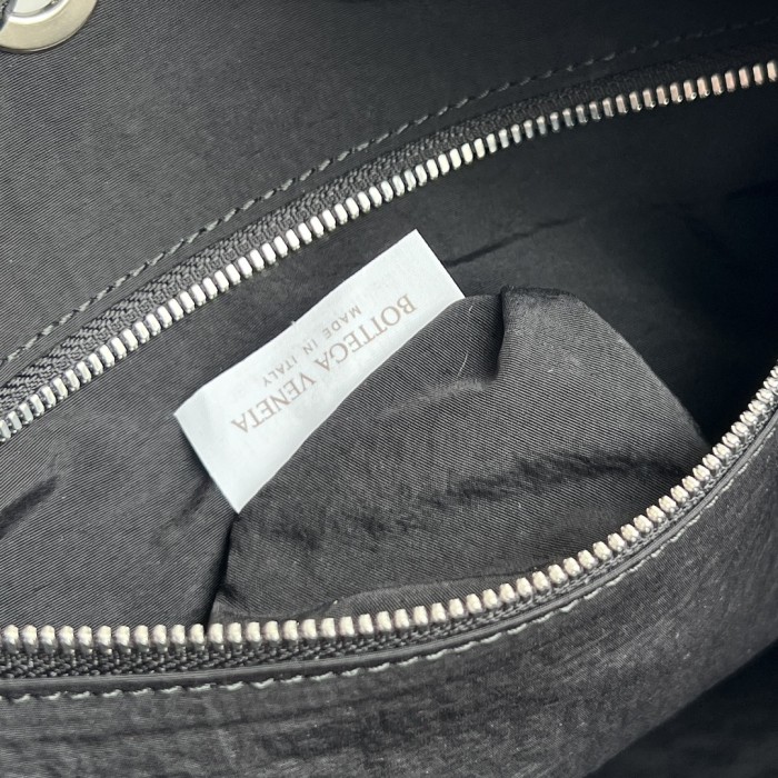NIGO Bottega Veneta Crossroad Multi-Pocket Nylon Backpack Woven Leather Adjustable Straps #nigo333014