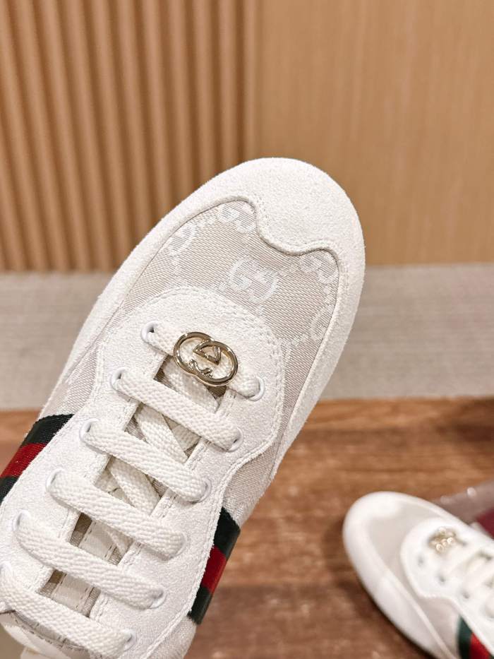 NIGO Gucci White GG Canvas Gucci Shift Series Women's Sneakers #nigo333045