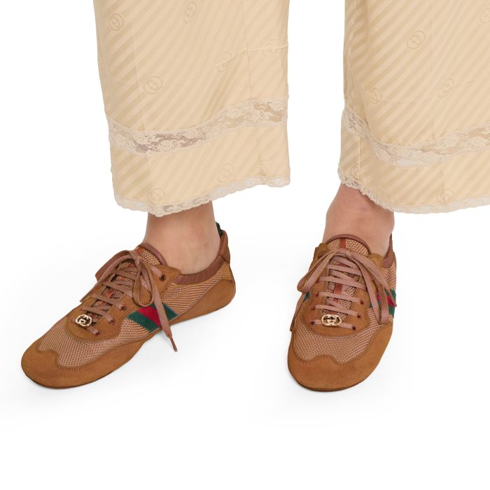 NIGO Gucci White GG Canvas Gucci Shift Series Women's Sneakers #nigo333045