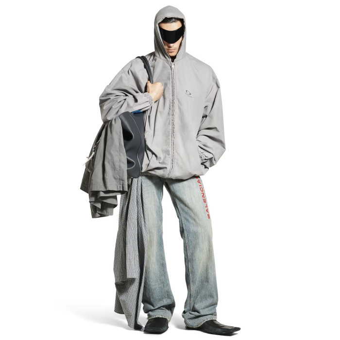 NIGO Balenciaga Solid Color Cotton Ripstop Zippered Hooded Long Sleeved Jacket Loose Fit #nigo333080