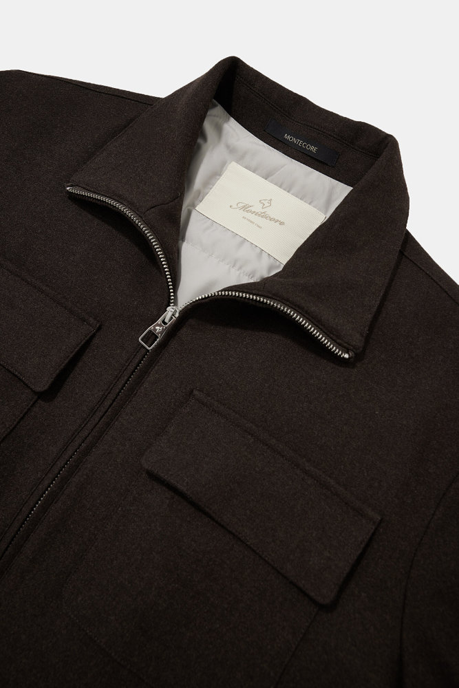 NIGO Montre Men's Waterproof Wool And Goose Down Hunting Jacket With Stand Collar #nigo333011
