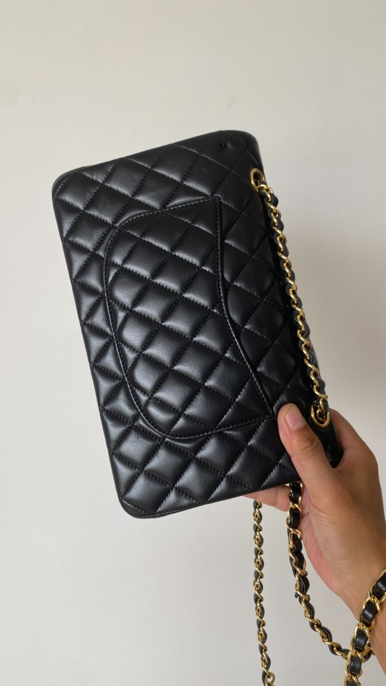 NIGO Chanel CF Women's Diamond Logo Sheepskin Shoulder Bag Medium #nigo332608