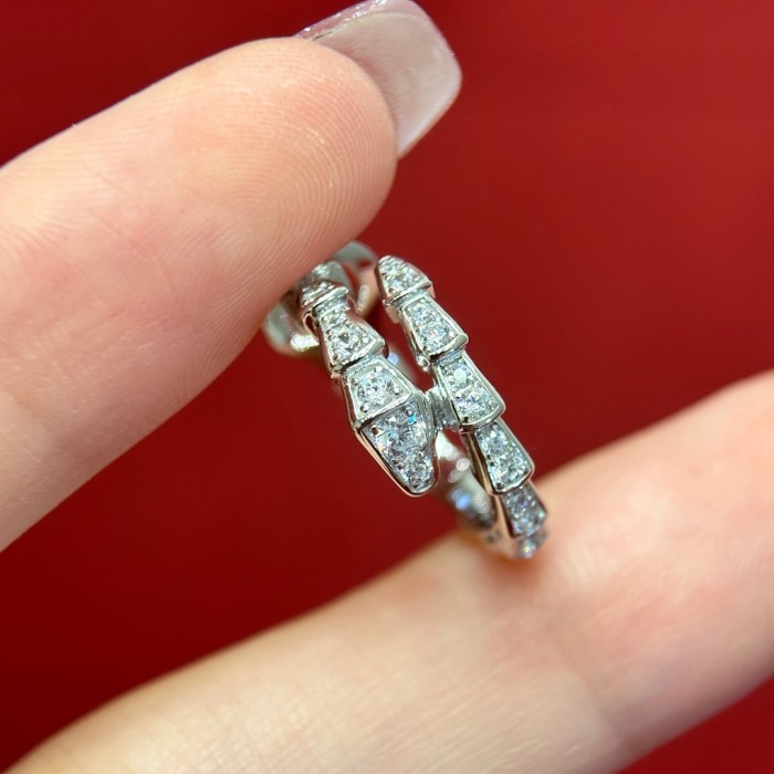 NIGO Bvlgari White Gold Serpenti Viper Earrings #nigo325498